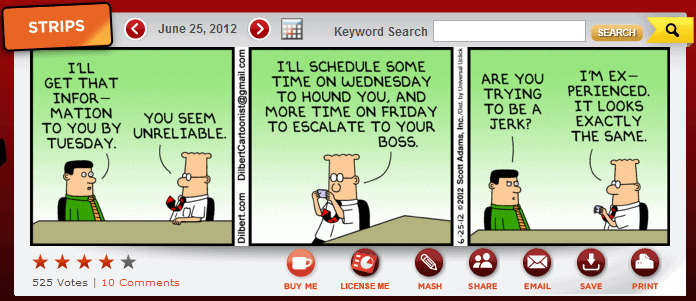 dilbert comic strip about management