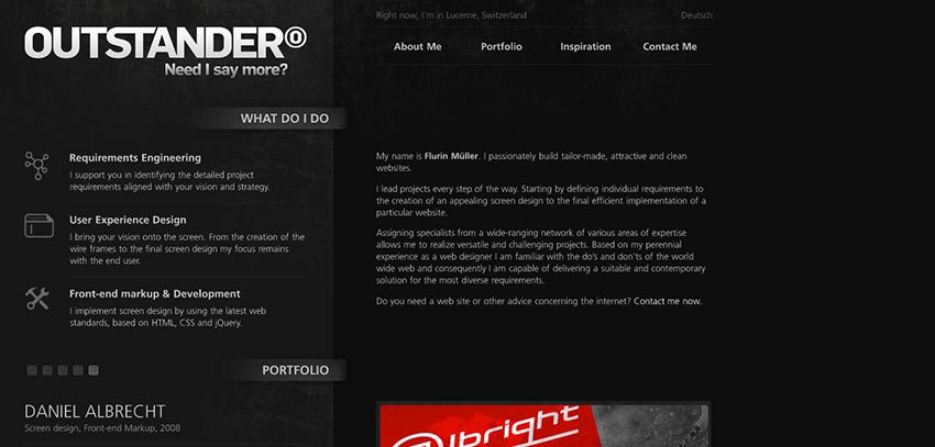 Outstander | Amazing Freelance Graphic Designers Websites