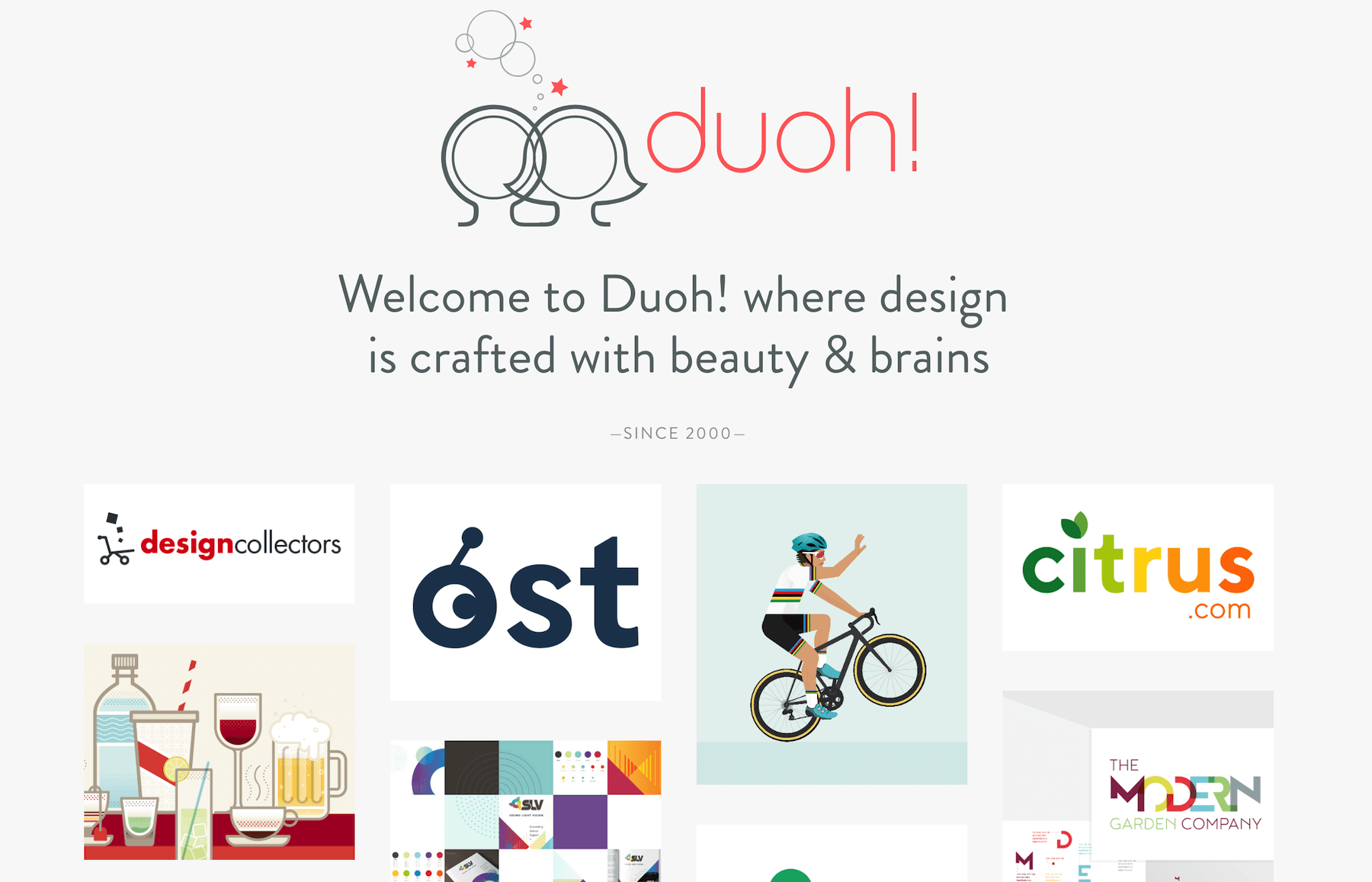 Duoh! design studio portfolio site