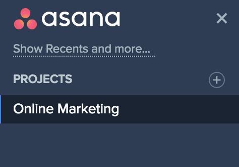 asana project planning 