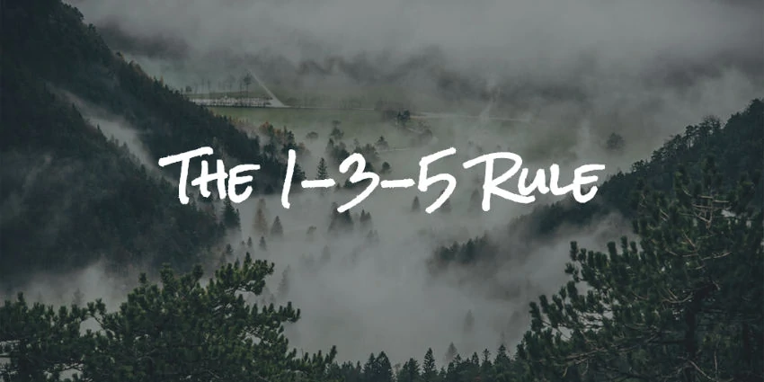 1-3-5-rule is a time management system