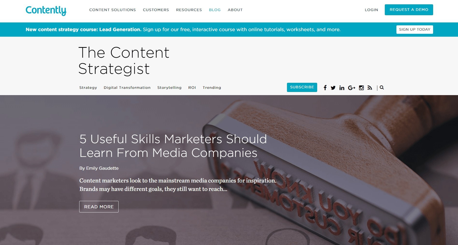 Contently blog