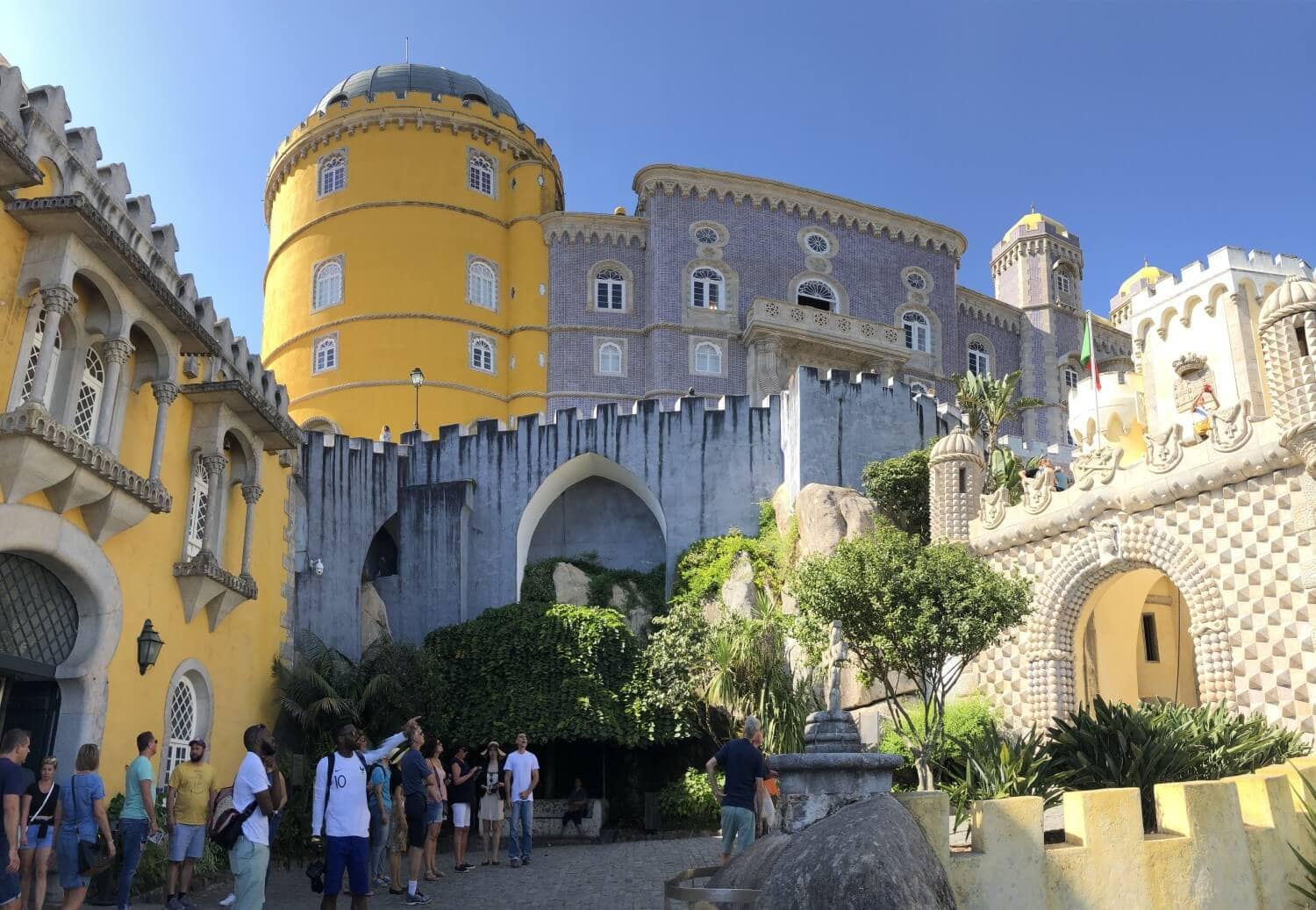 sintra castle pena palace visit during hubstaff retreat in portugal
