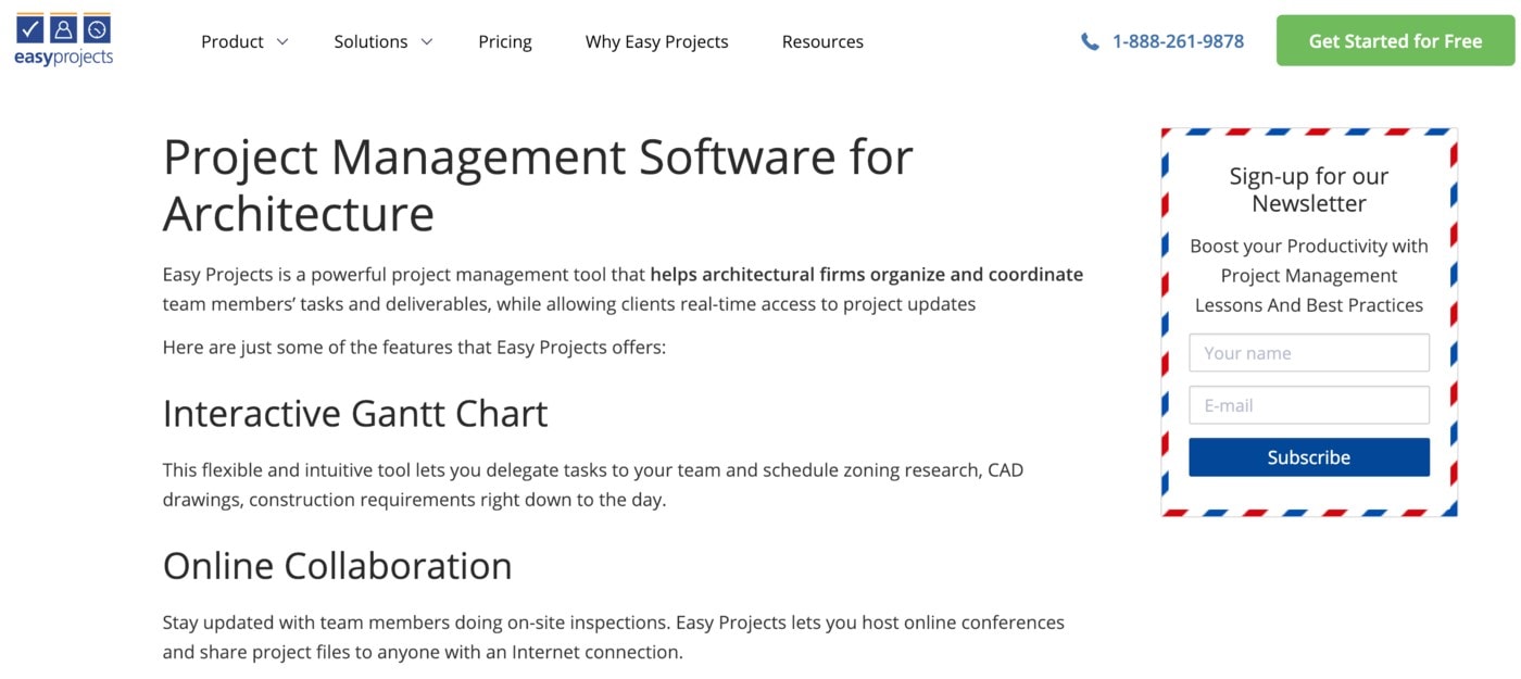 easy projects software website