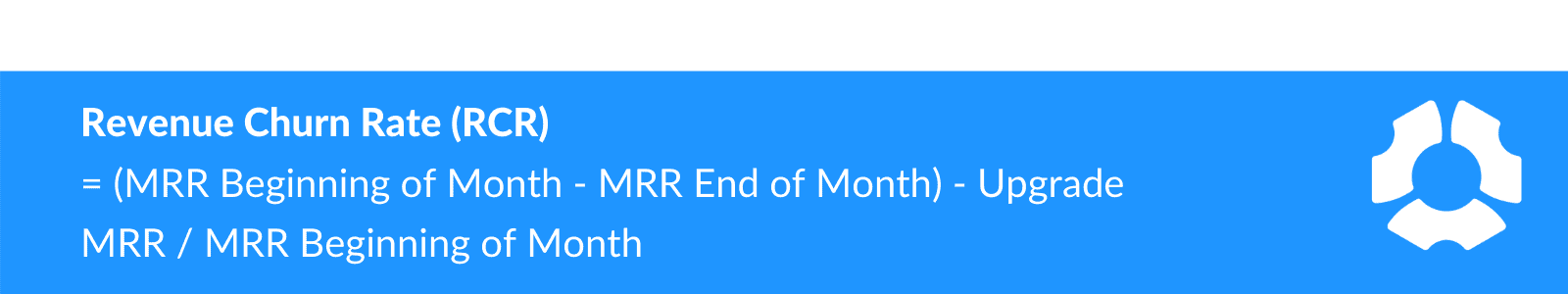 Revenue churn rate (RCR) formula