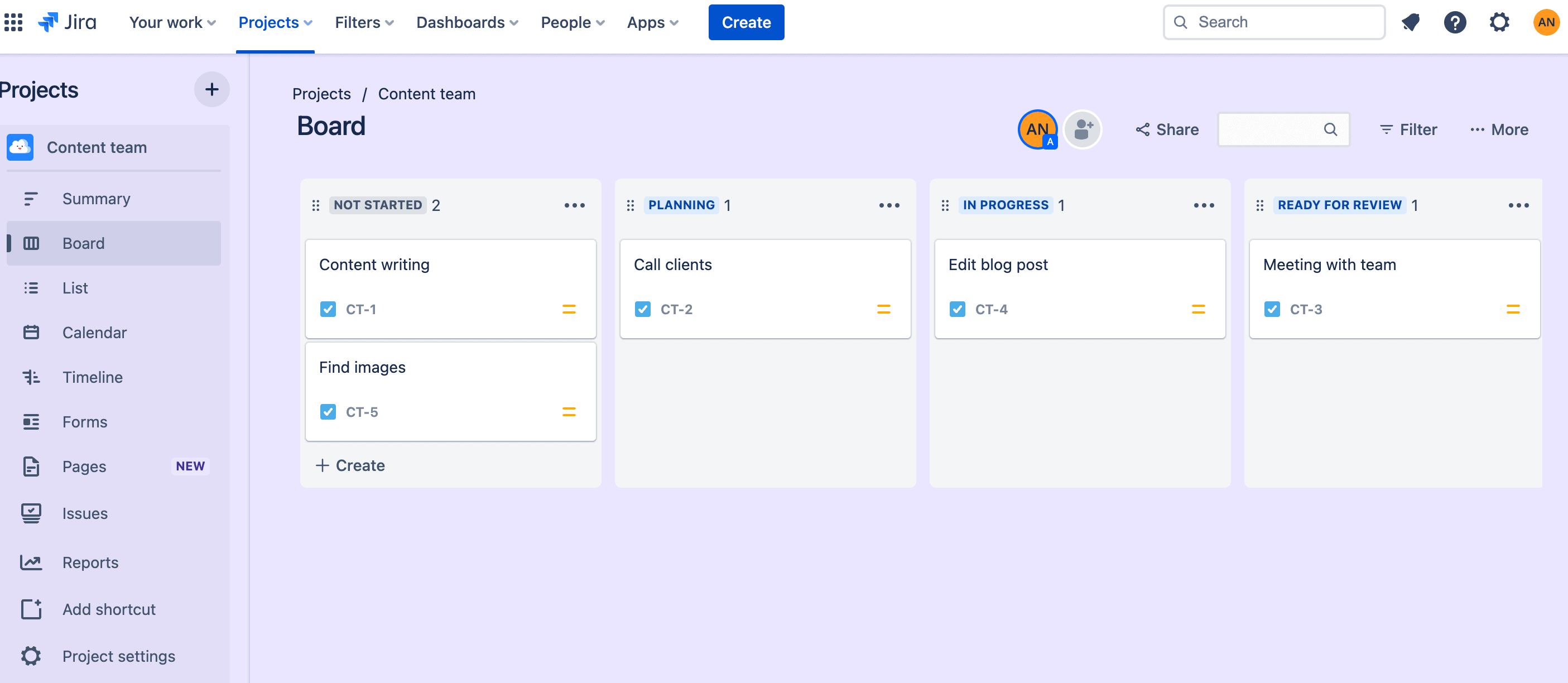 Jira is an Agile tool for project management.