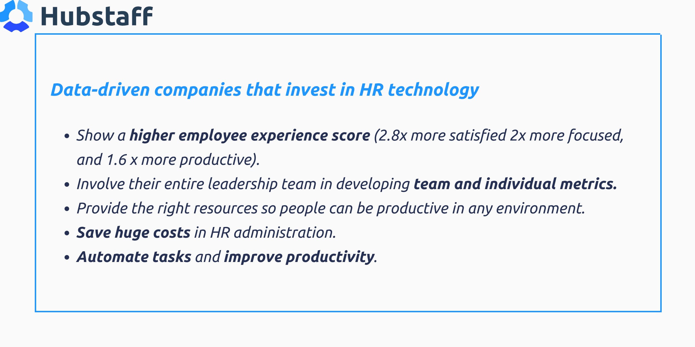 Benefits of investing in HR technology